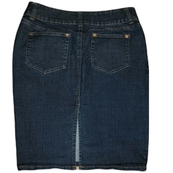 𝅺MIXIT Stretch Denim Pencil Skirt - Picture 3 of 3